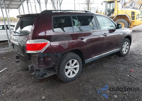 2012 Toyota Highlander Se V6 from USA, damaged, VIN 5TDZK3EH1CS074191